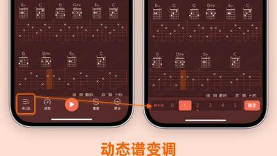 动态吉他谱系列教程3：像真实吉他变调夹那样，用自己舒服的音高来弹唱